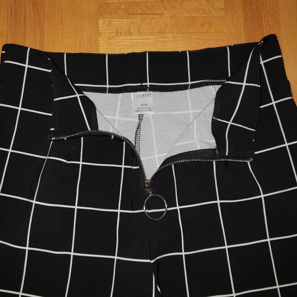 Black and White Square Dress Pants - Revamped (Urban Planet) - Picture 2 of 4
